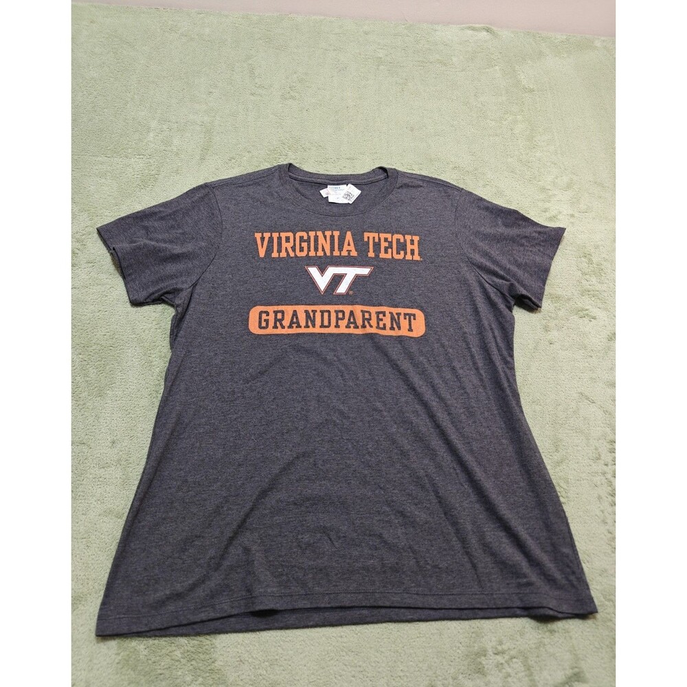 Virginia Tech Grandparent Womens T-Shirt Sz XL Dark Heather Gray VT Hokies